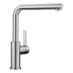 Blanco Lanora Eco Cold Start WRAS Approved Brushed Stainless Steel Mono Kitchen Mixer Tap