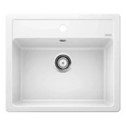 Blanco Legra 6 1 Bowl Silgranit Composite Kitchen Sink & Waste with Tap Ledge - 585 x 500mm
