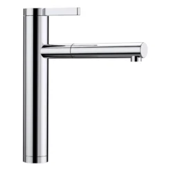 Blanco Linee-S Single Lever Chrome Pull Out Kitchen Mixer Tap