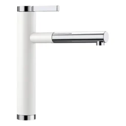 Blanco Linee-S Single Lever Pull Out Kitchen Mixer Tap with Silgranit Matching Finish