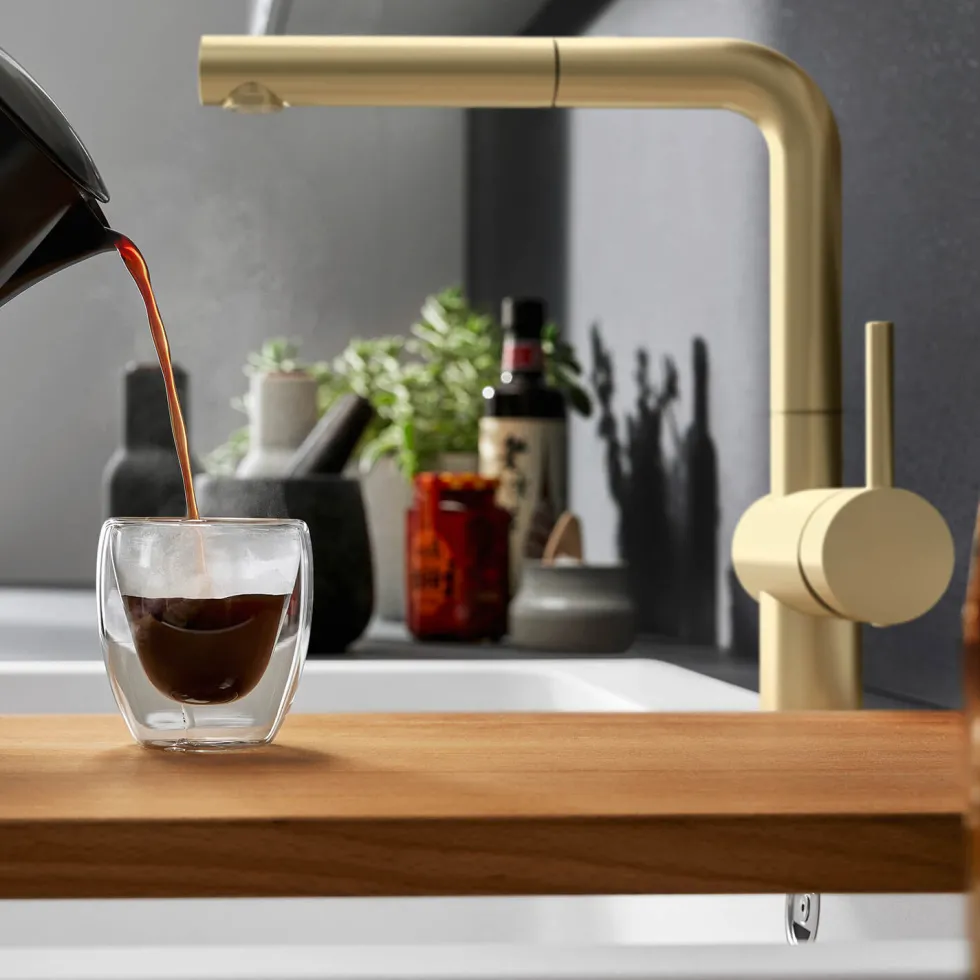 Blanco Linus-S Single Lever Mono Pull Out Kitchen Mixer Tap
