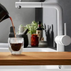 Blanco Linus-S Vario Single Lever Mono Pull Out Kitchen Mixer Tap with Silgranit Matching Finish