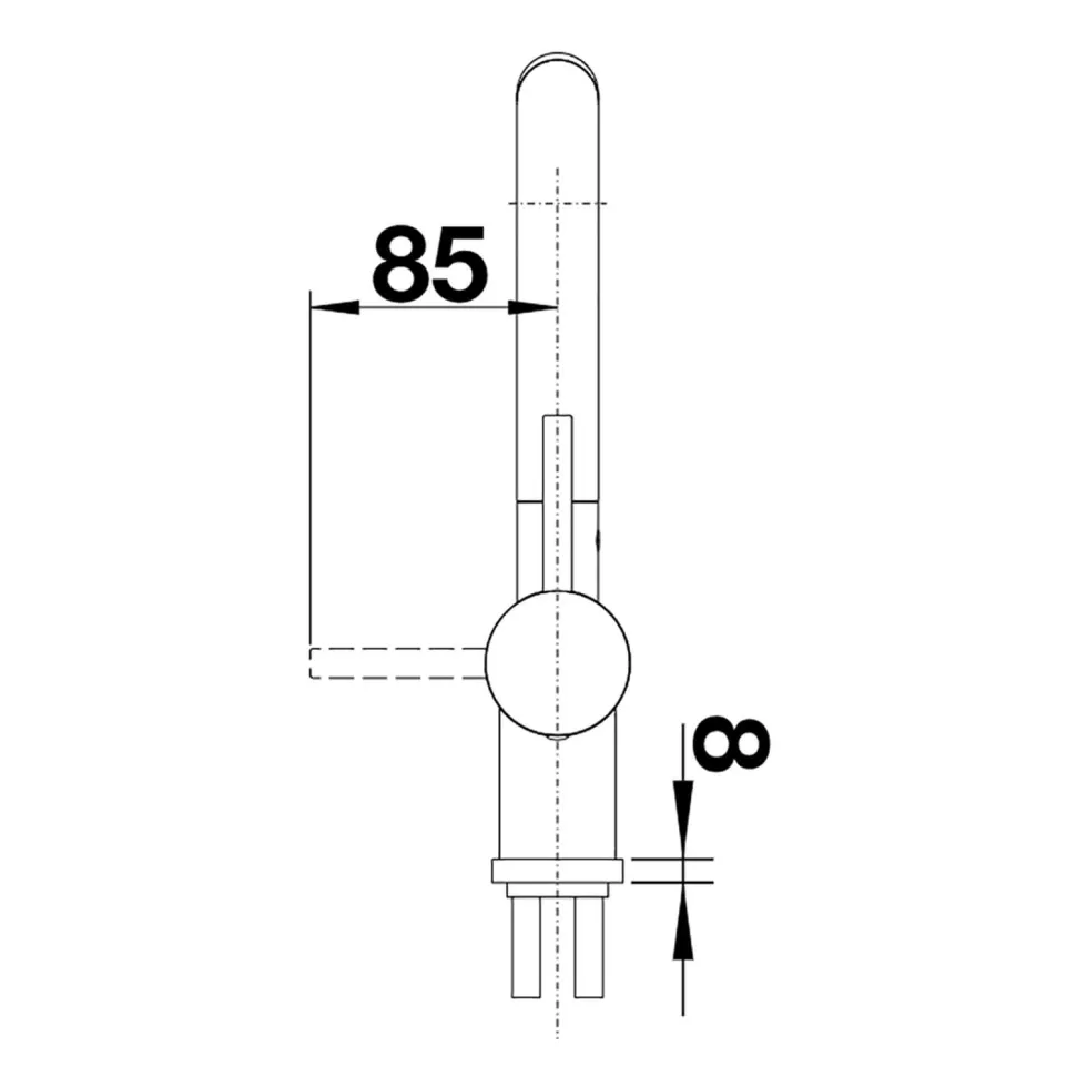 Blanco Linus-S Vario Single Lever Mono Pull Out Kitchen Mixer Tap with Silgranit Matching Finish