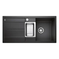 Blanco Metra 6 S 1.5 Bowl Inset Silgranit Composite Kitchen Sink & Waste with Reversible Drainer - 1000 x 500mm