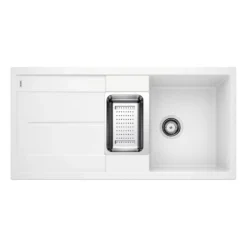 Blanco Metra 6 S 1.5 Bowl Inset Silgranit Composite Kitchen Sink & Waste with Reversible Drainer - 1000 x 500mm