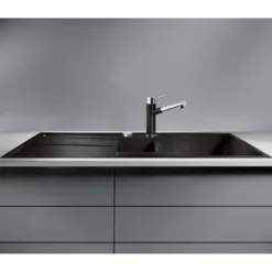 Blanco Metra 6 S 1.5 Bowl Inset Silgranit Composite Kitchen Sink & Waste with Reversible Drainer - 1000 x 500mm