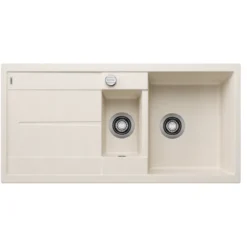 Blanco Metra 6 S 1.5 Bowl Inset Silgranit Composite Kitchen Sink & Waste with Reversible Drainer - 1000 x 500mm