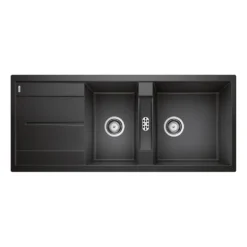 Blanco Metra 8 S 1.5 Bowl Inset Silgranit Composite Kitchen Sink & Waste with Reversible Drainer - 1160 x 500mm