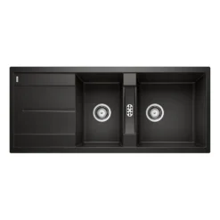 Blanco Metra 8 S 1.5 Bowl Inset Silgranit Composite Kitchen Sink & Waste with Reversible Drainer - 1160 x 500mm