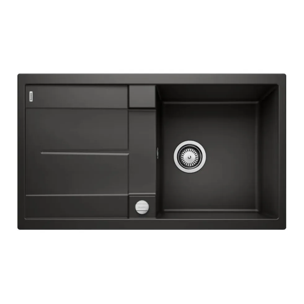 Blanco Metra 5 S Compact 1 Bowl Inset Silgranit Composite Kitchen Sink & Waste with Reversible Drainer - 860 x 500mm