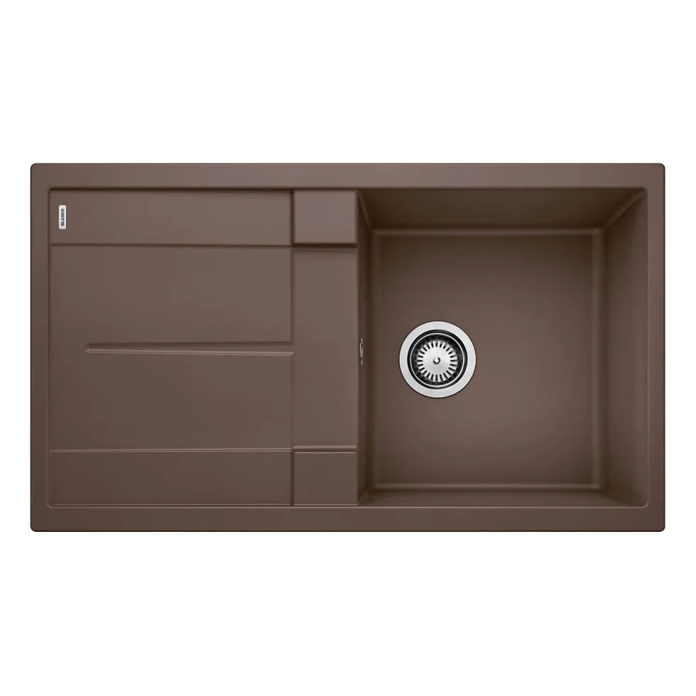 Blanco Metra 5 S Compact 1 Bowl Inset Silgranit Composite Kitchen Sink & Waste with Reversible Drainer - 860 x 500mm