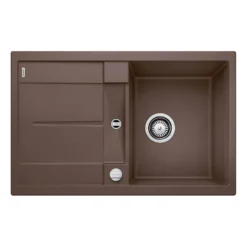 Blanco Metra 45 S Ultra Compact 1 Bowl Inset Silgranit Composite Kitchen Sink & Waste with Reversible Drainer - 780 x 500mm