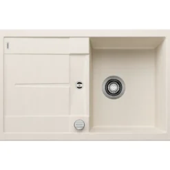 Blanco Metra 45 S Ultra Compact 1 Bowl Inset Silgranit Composite Kitchen Sink & Waste with Reversible Drainer - 780 x 500mm