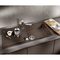 Blanco Metra XL 6 S 1 Bowl Inset Silgranit Composite Kitchen Sink & Waste with Reversible Drainer - 1000 x 500mm