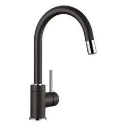 Blanco Mida-S Single Lever Mono Pull Out Kitchen Mixer Tap with Silgranit Matching Finish
