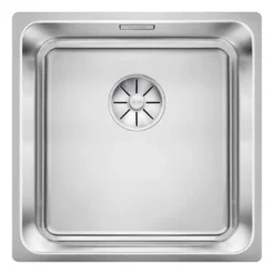 Blanco Solis 1 Bowl Undermount Brushed Stainless Steel Kitchen Sink & Waste - 440 x 440mm