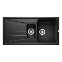 Blanco Sona 6 S 1.5 Bowl Inset Silgranit Composite Kitchen Sink & Waste with Reversible Drainer - 1000 x 500mm