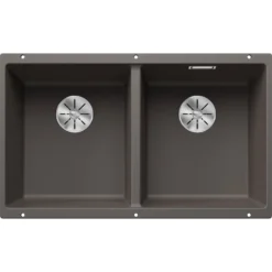 Blanco Subline 2 Bowl Undermount Silgranit Composite Kitchen Sink & Waste - 755 x 460mm