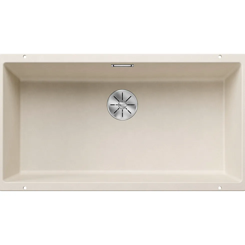 Blanco Subline 800-U Extra Large 1 Bowl Undermount Silgranit Composite Kitchen Sink & Waste - 830 x 460mm