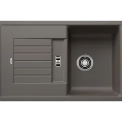 Blanco Zia 45 S Compact 1.5 Bowl Inset Silgranit Composite Kitchen Sink & Waste with Reversible Drainer - 780 x 500mm