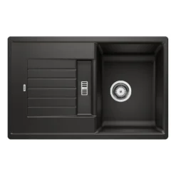Blanco Zia 45 S Compact 1.5 Bowl Inset Silgranit Composite Kitchen Sink & Waste with Reversible Drainer - 780 x 500mm