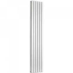 Brenton Flat Double Panel Vertical Radiator - 1800 x 360mm - White
