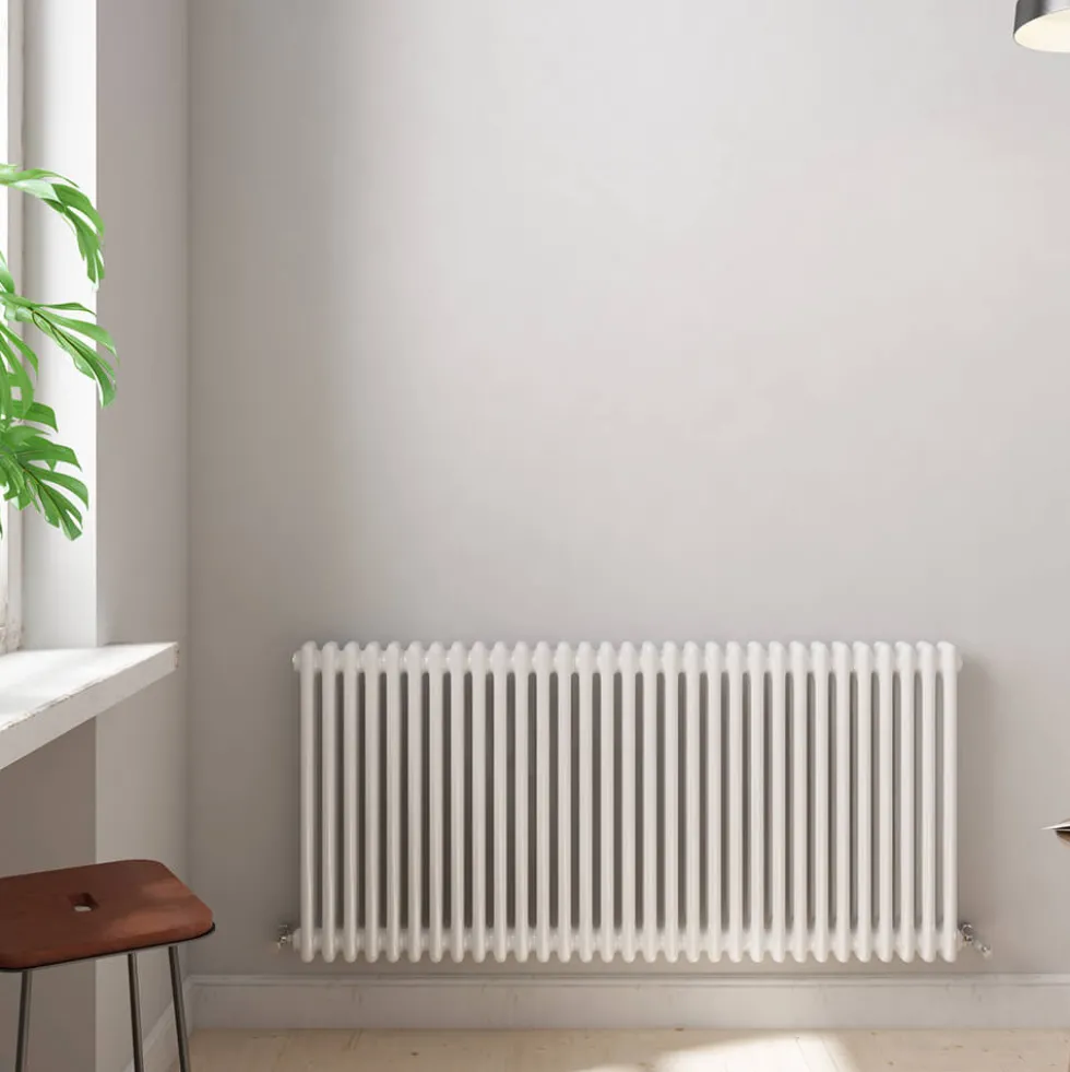 Brenton Olympus Horizontal 2 Column Radiator - White