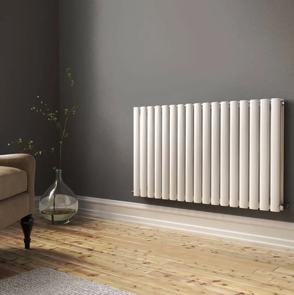 Brenton Oval Double Panel Horizontal Radiator - 600 x 1020mm