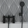 Britton Bathrooms Greenwich Bath Shower Mixer Tap - Matt Black