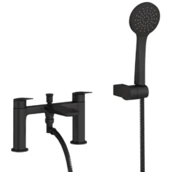 Britton Bathrooms Greenwich Bath Shower Mixer Tap - Matt Black