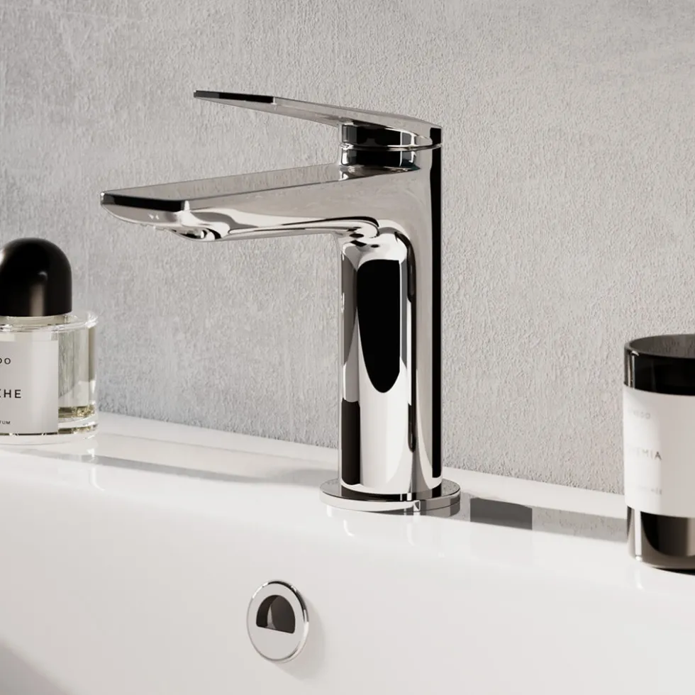 Britton Bathrooms Greenwich Mono Basin Mixer Tap - Chrome
