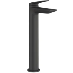 Britton Bathrooms Greenwich Tall Basin Mixer Tap - Matt Black