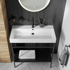 Britton Bathrooms Hoxton Shelf - Matt Black