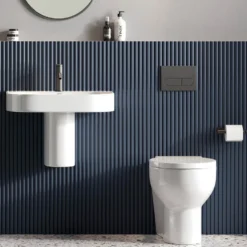 Britton Bathrooms Hoxton Single Toilet Roll Holder - Matt Black
