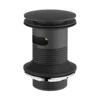 Britton Bathrooms Slotted Basin Waste - Matt Black