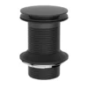 Britton Bathrooms Unslotted Basin Waste - Matt Black