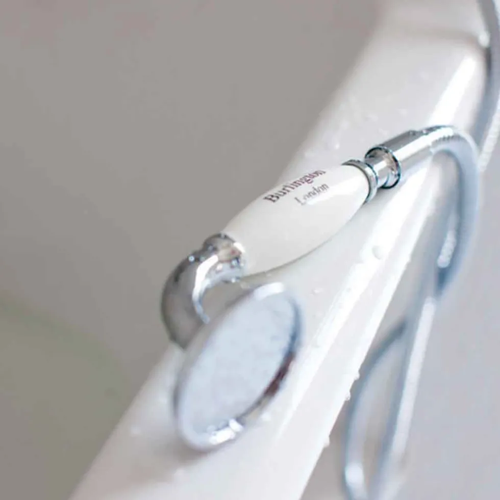 Burlington Anglesey Wall Mounted Bath Shower Mixer with Straight Valves & S Adjuster