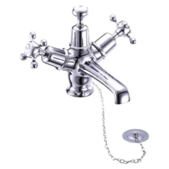 Burlington Claremont Basin Mixer Tap with High Central Indice & Waste