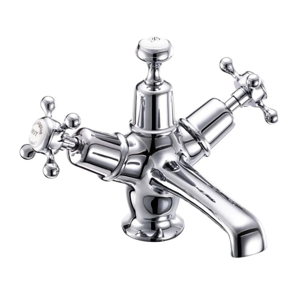 Burlington Claremont Basin Mixer Tap with High Central Indice & Waste
