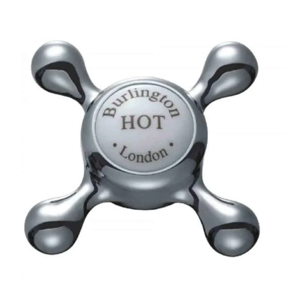 Burlington Claremont Basin Mixer Tap with High Central Indice & Waste