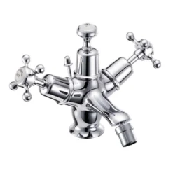 Burlington Claremont Bidet Mixer Tap with Pop Up Waste