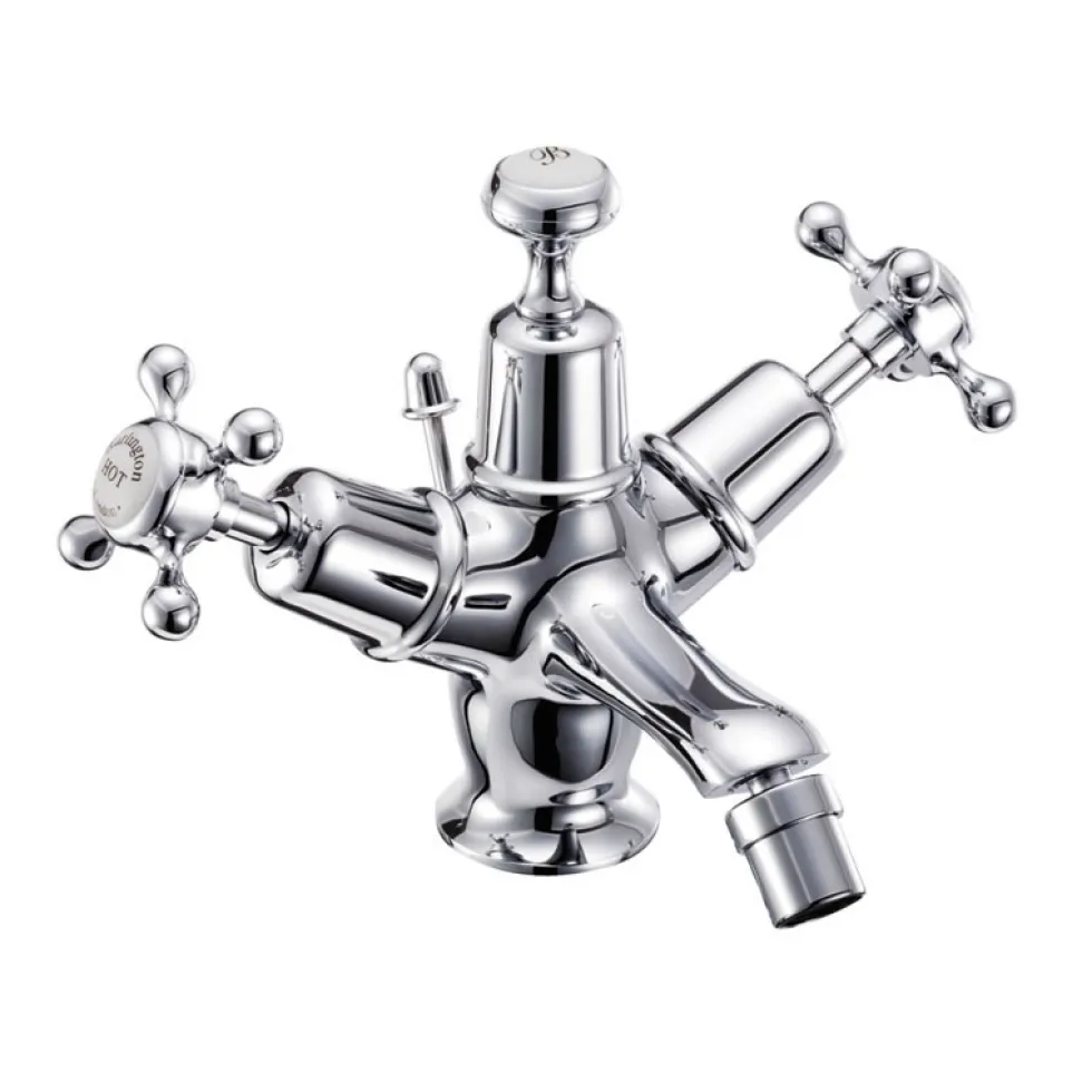 Burlington Claremont Bidet Mixer Tap with Pop Up Waste