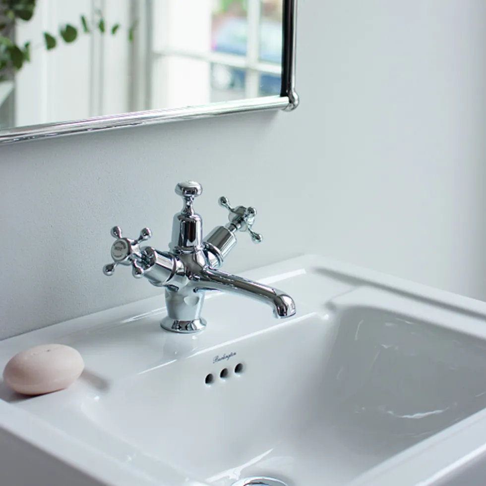 Burlington Claremont Regent Basin Mixer Tap with High Central Indice & Waste