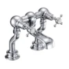 Burlington Claremont Regent Deck Mounted Bath Filler Tap with Straight Valves