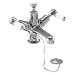 Burlington Kensington Basin Mixer Tap with High Central Indice & Waste