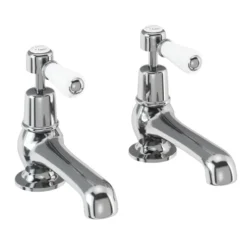 Burlington Kensington Deck Mounted Bath Pillar Taps