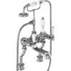 Burlington Kensington Regent Tall Deck Mounted Bath Shower Mixer with Straight Valves