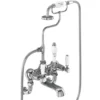Burlington Kensington Wall Mounted Straight Bath Shower Mixer with S Adjuster