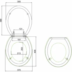 Burlington Wooden Toilet Seat