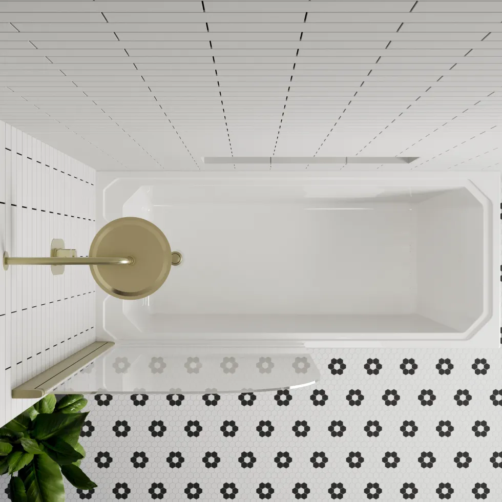 Butler & Rose Art Deco Shower Bath & Shower Screen